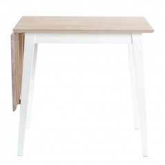 RO Filip Extending Dining Table Square White/White Pigmented